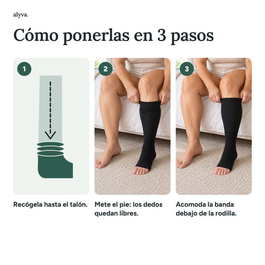 Medias de Compresión con Dedos Libres
