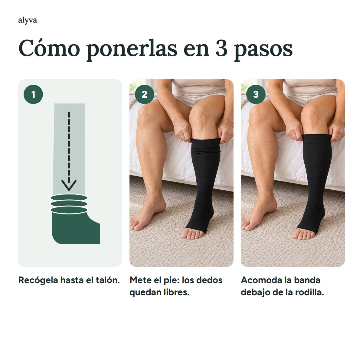 Medias de Compresión con Dedos Libres
